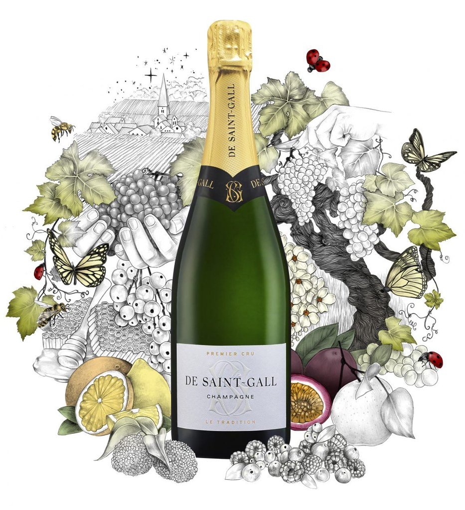 De Saint Gall Le Tradition Brut 1er cru 75 cl